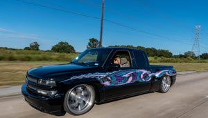 "Lily" Building Her First Bagged Chevy Truck Into A Full Custom, Rolling Work Of Art